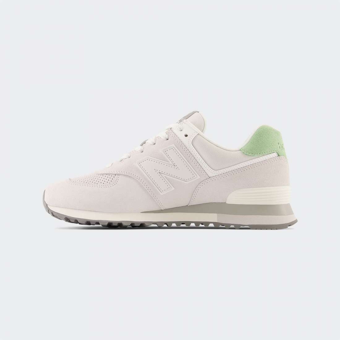 NEW BALANCE 574 OFF WHITE/GREEN