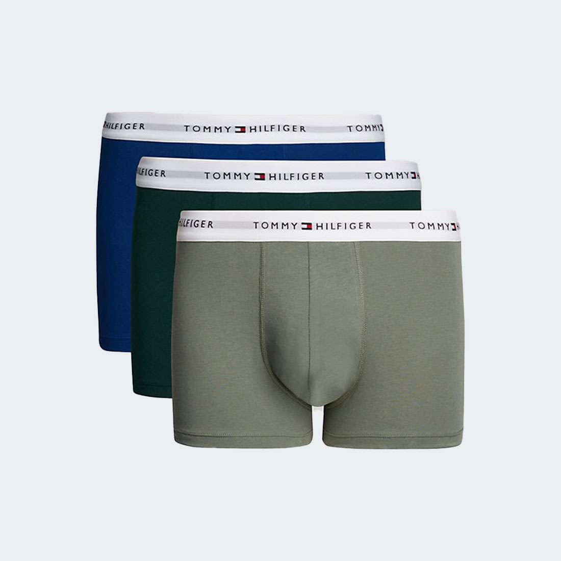 PACK 3 BOXERS TOMMY HILFIGER UM0UM02761 HUNTER/STONEWASH GR/DES Y