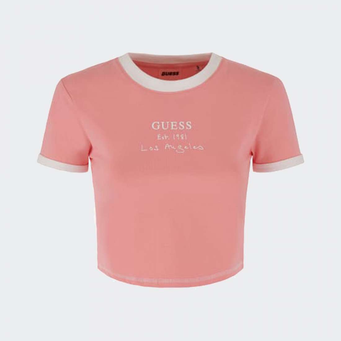 TSHIRT GUESS SIGNATURE CROP G67R