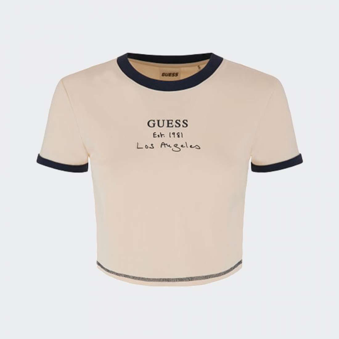 TSHIRT GUESS SIGNATURE CROP G6U3