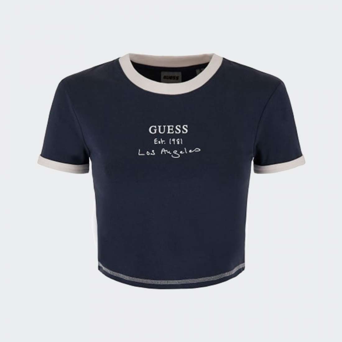 TSHIRT GUESS SIGNATURE CROP G7KI