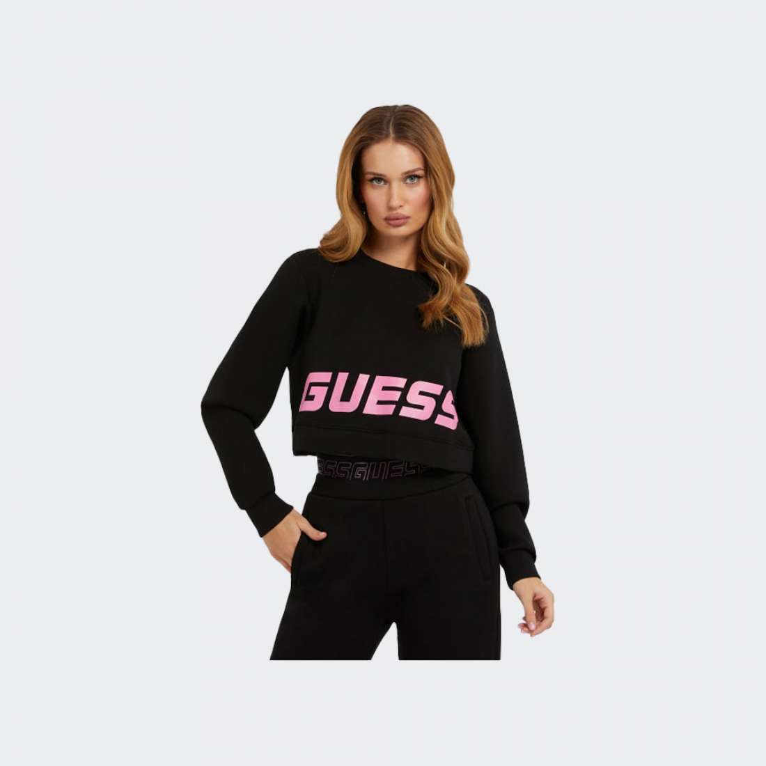 SWEATSHIRT GUESS ALETHA SCUBA JBLK