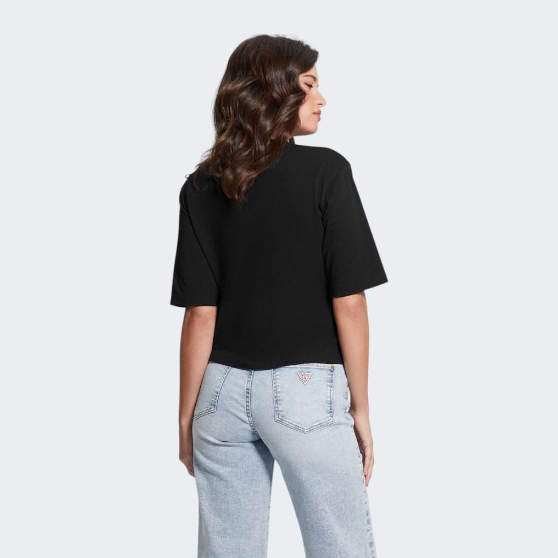 TSHIRT GUESS AURLIE BOXY JBLK