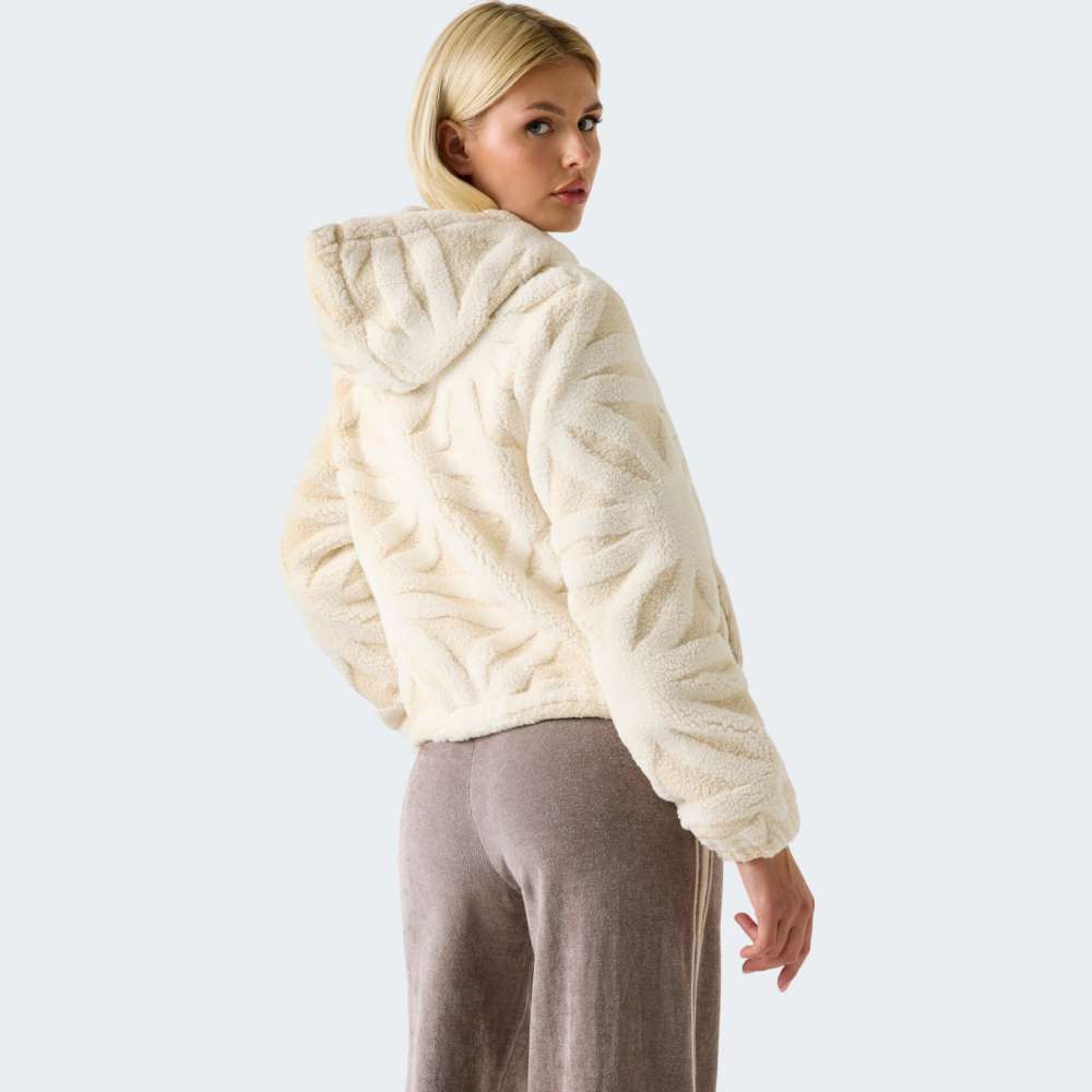 CASACO GUESS JACQUARD SHERPA FULL ZIP