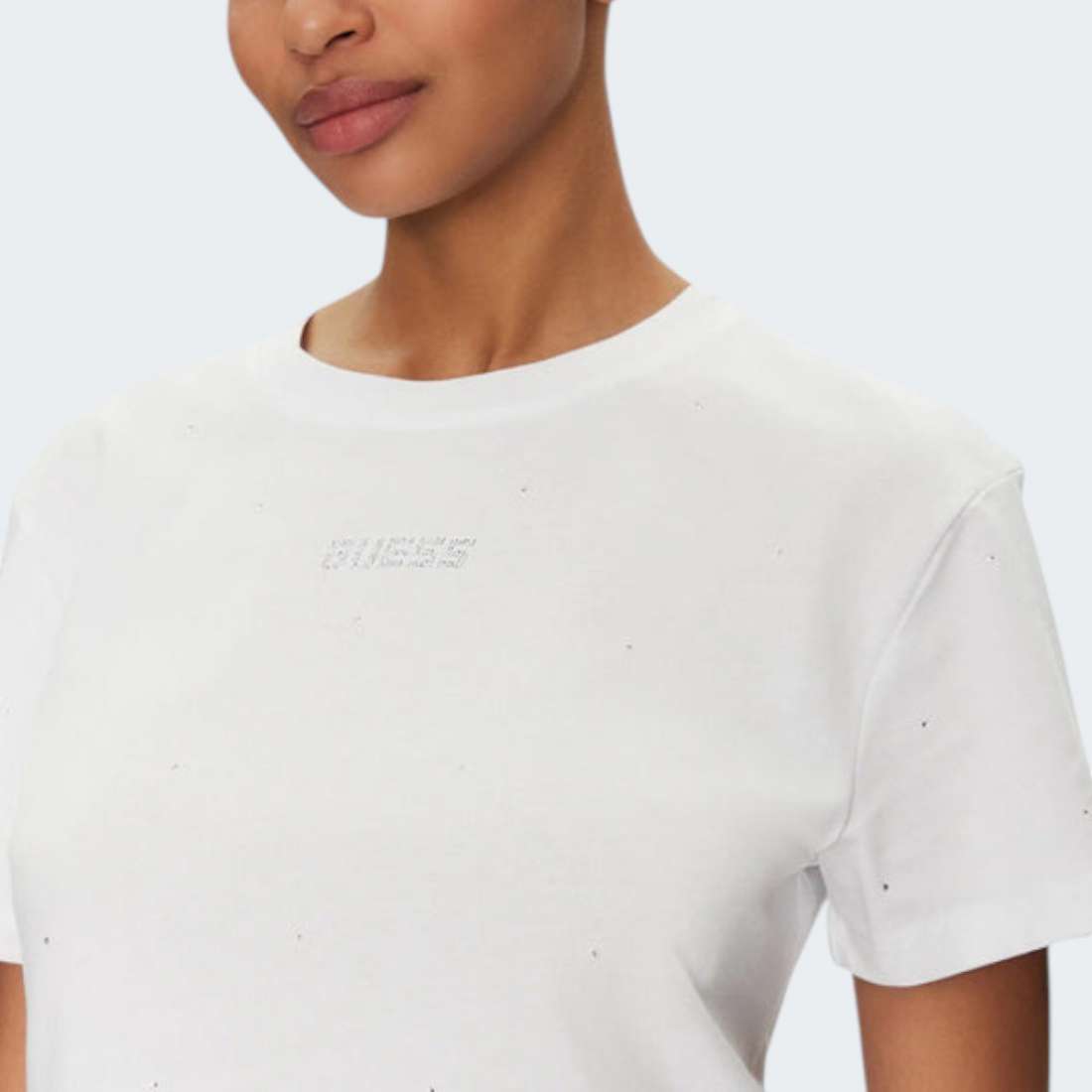 T-SHIRT GUESS PRIMULA RHINESTONES BOXY G011