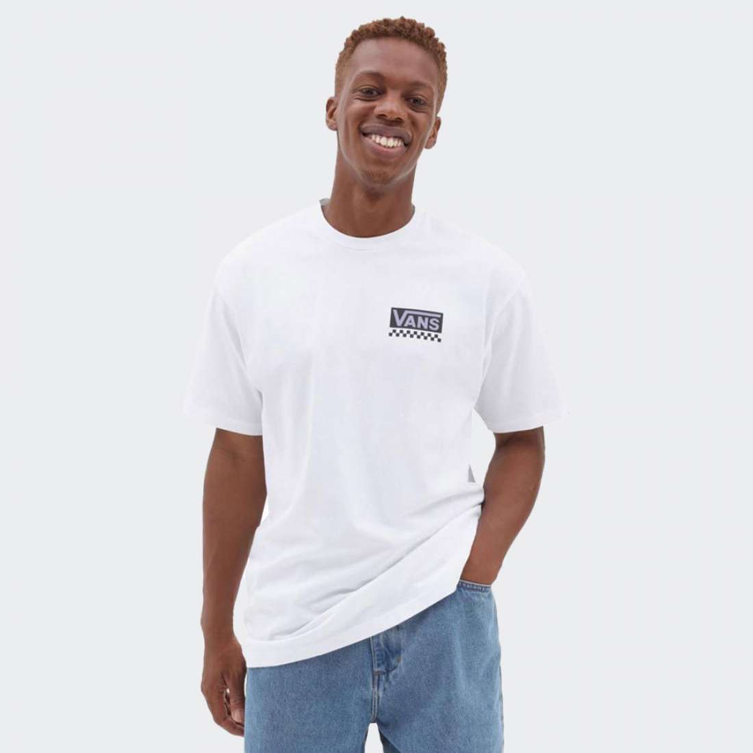 TSHIRT VANS GLOBAL STACK WHITE