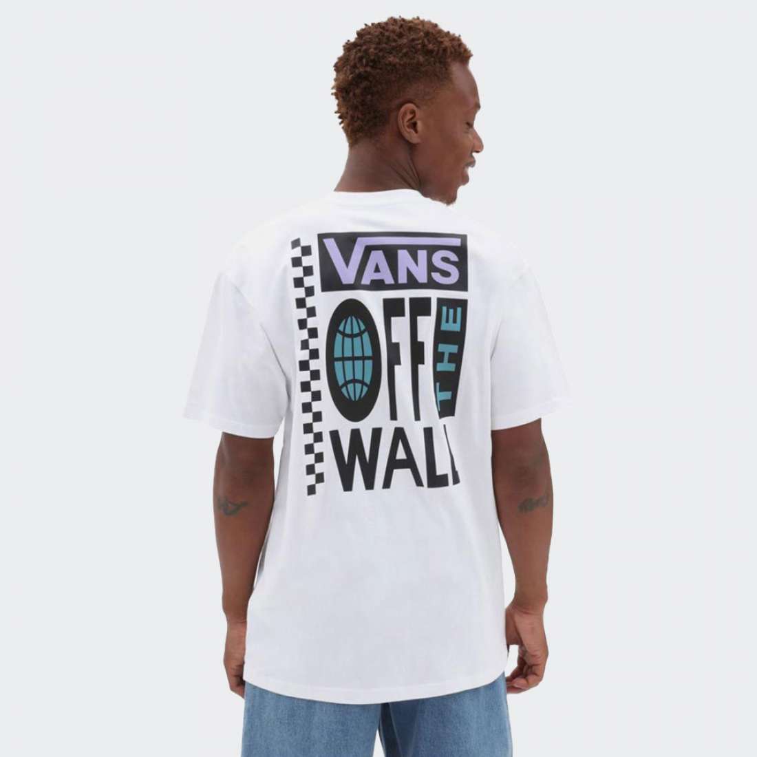 TSHIRT VANS GLOBAL STACK WHITE
