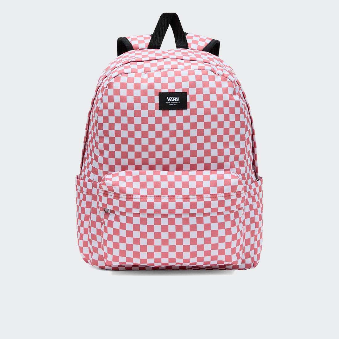 MOCHILA VANS OLD SKOOL CHECK WHITE/RED ROSE