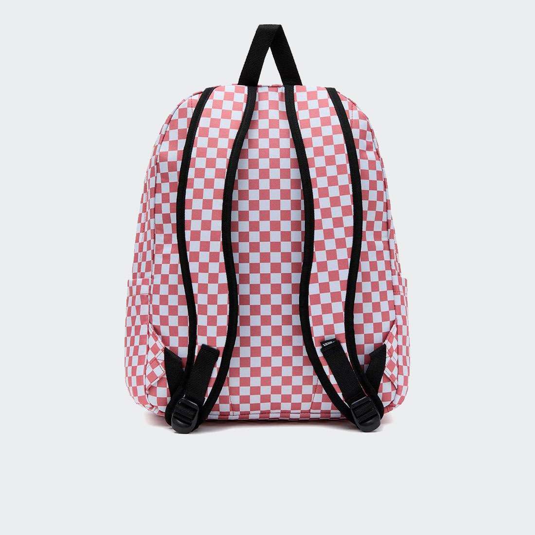 MOCHILA VANS OLD SKOOL CHECK WHITE/RED ROSE