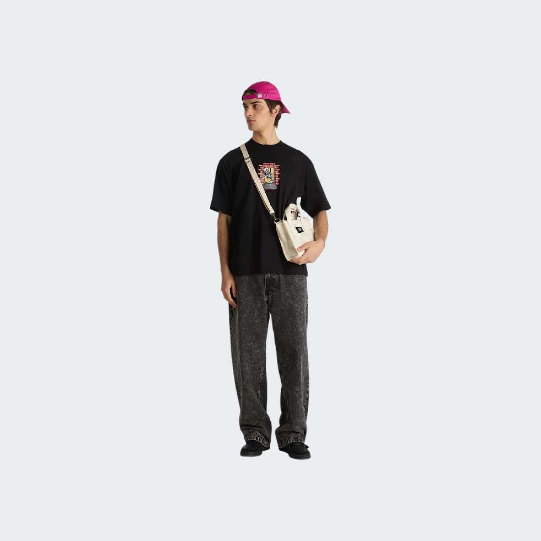 TSHIRT VANS SKULL WINDOW BLACK