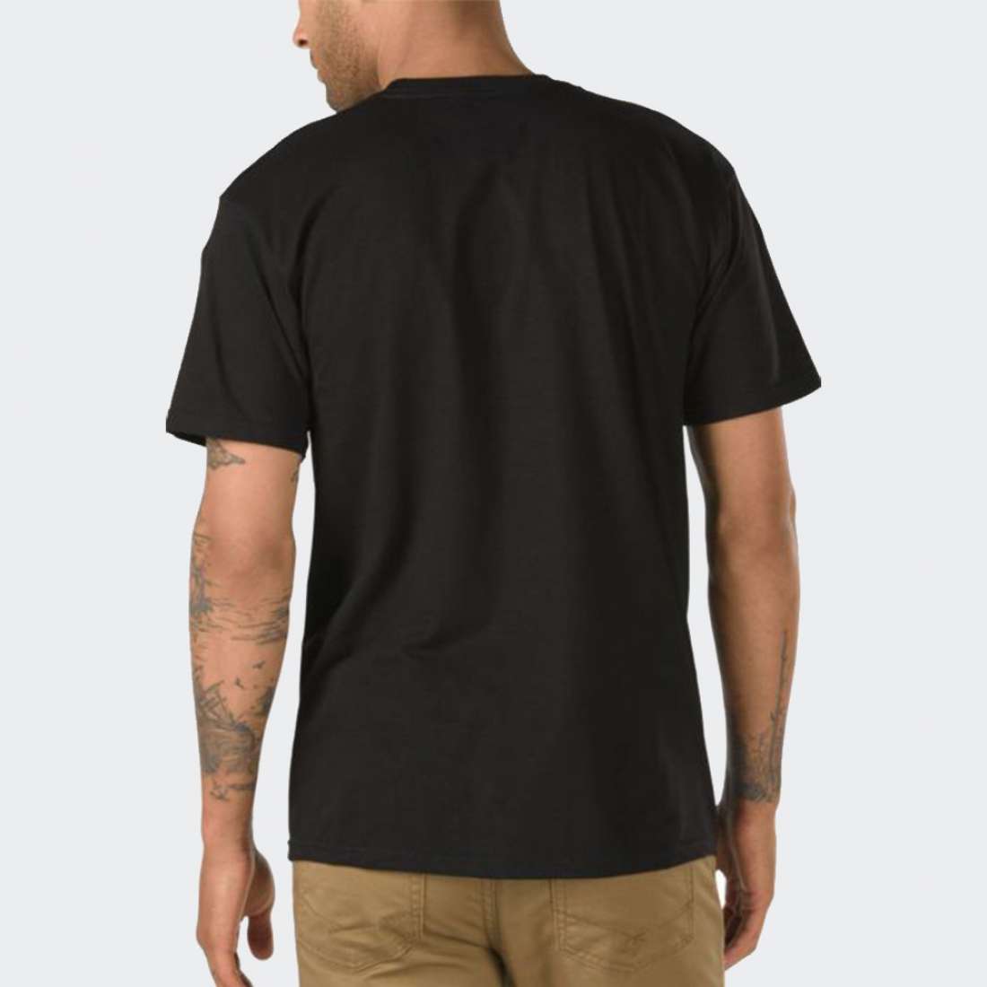 TSHIRT VANS FULL PATCH BLACK/WHITE