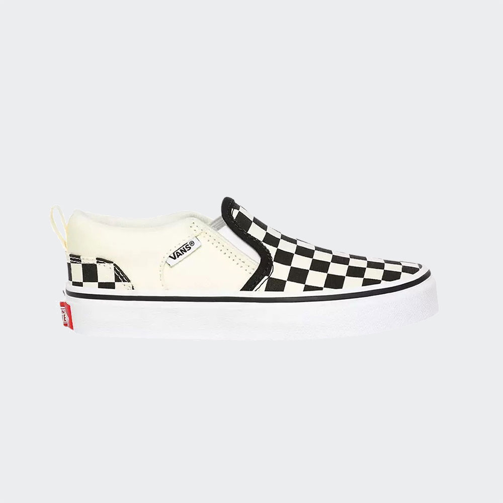 VANS ASHER YT CHECKERS BLACK/NATURAL