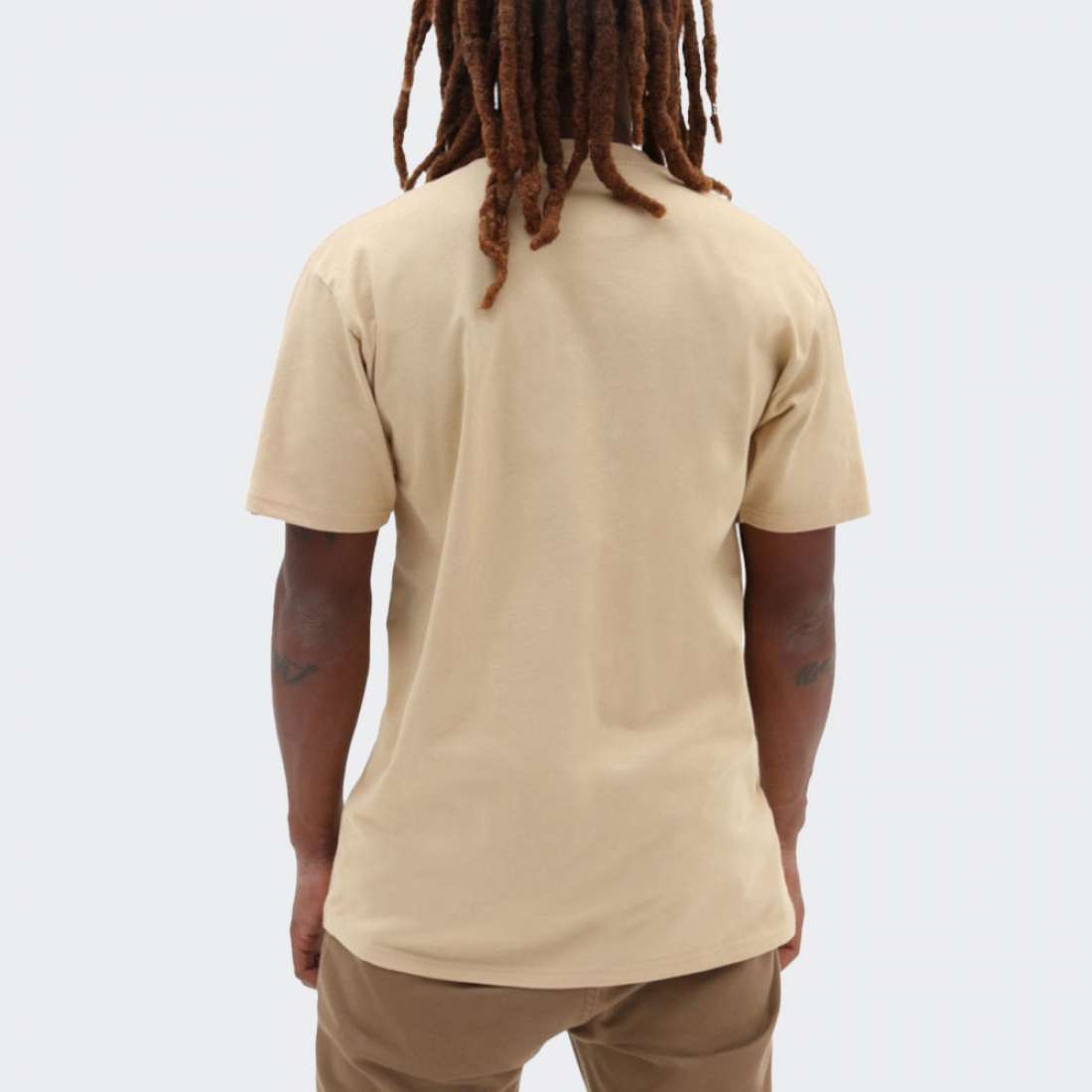 TSHIRT VANS CHEST LOGO TAUPE/BLACK