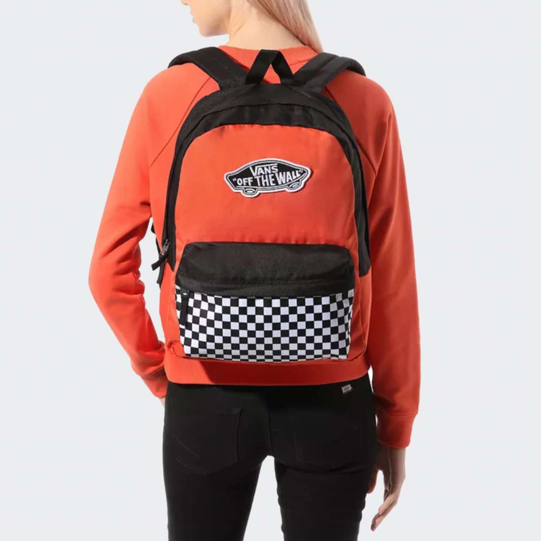 MOCHILA VANS REALM PAPRIKA/CHECKERBOARD