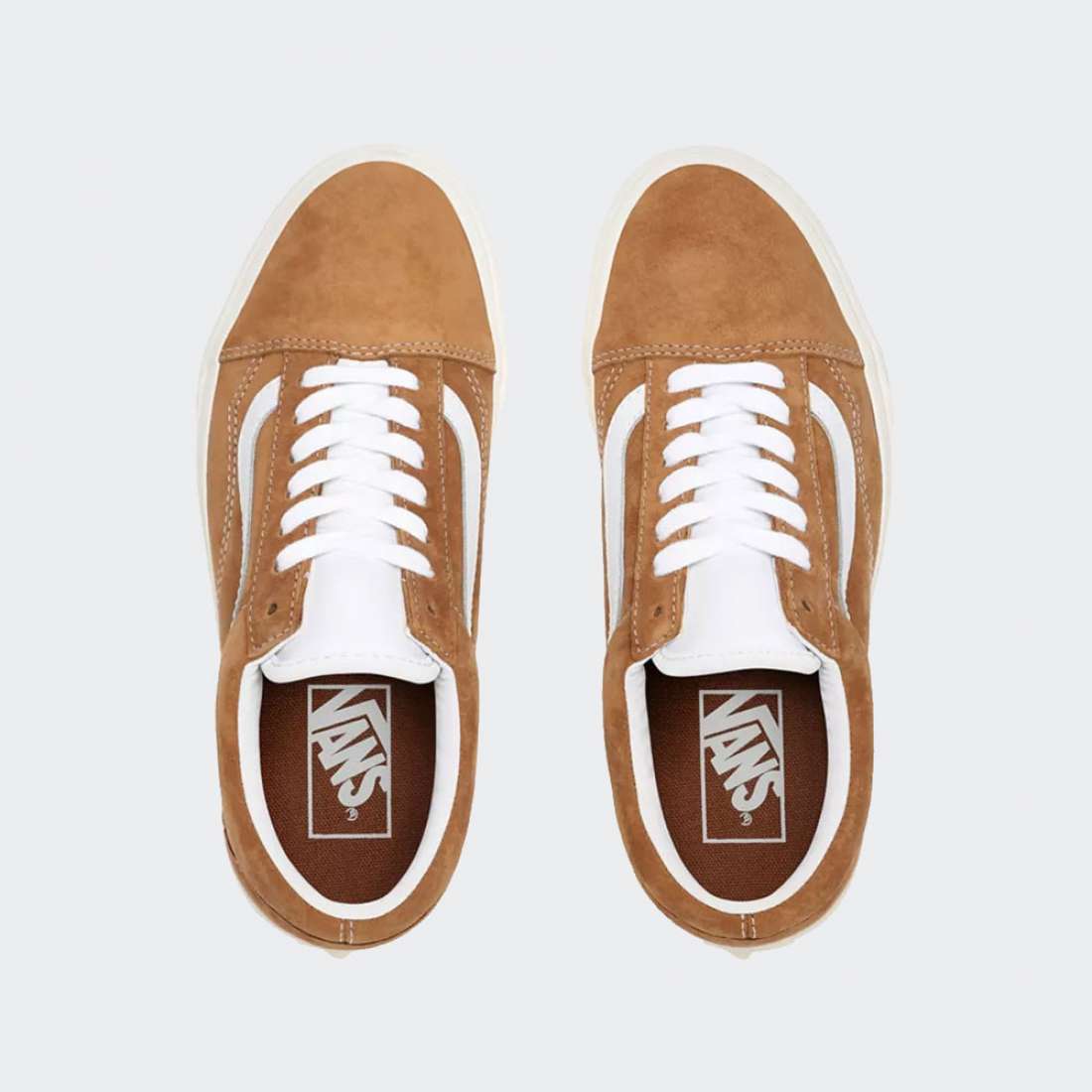 VANS OLD SKOOL PIG SUEDE BROWN SUGAR/SNOW WHITE