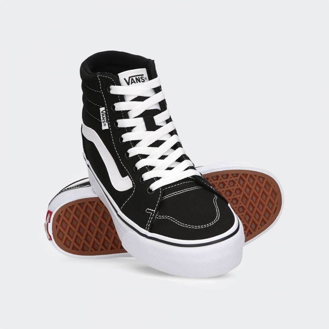 VANS FILMORE HI PLATFORM BLACK/WHITE