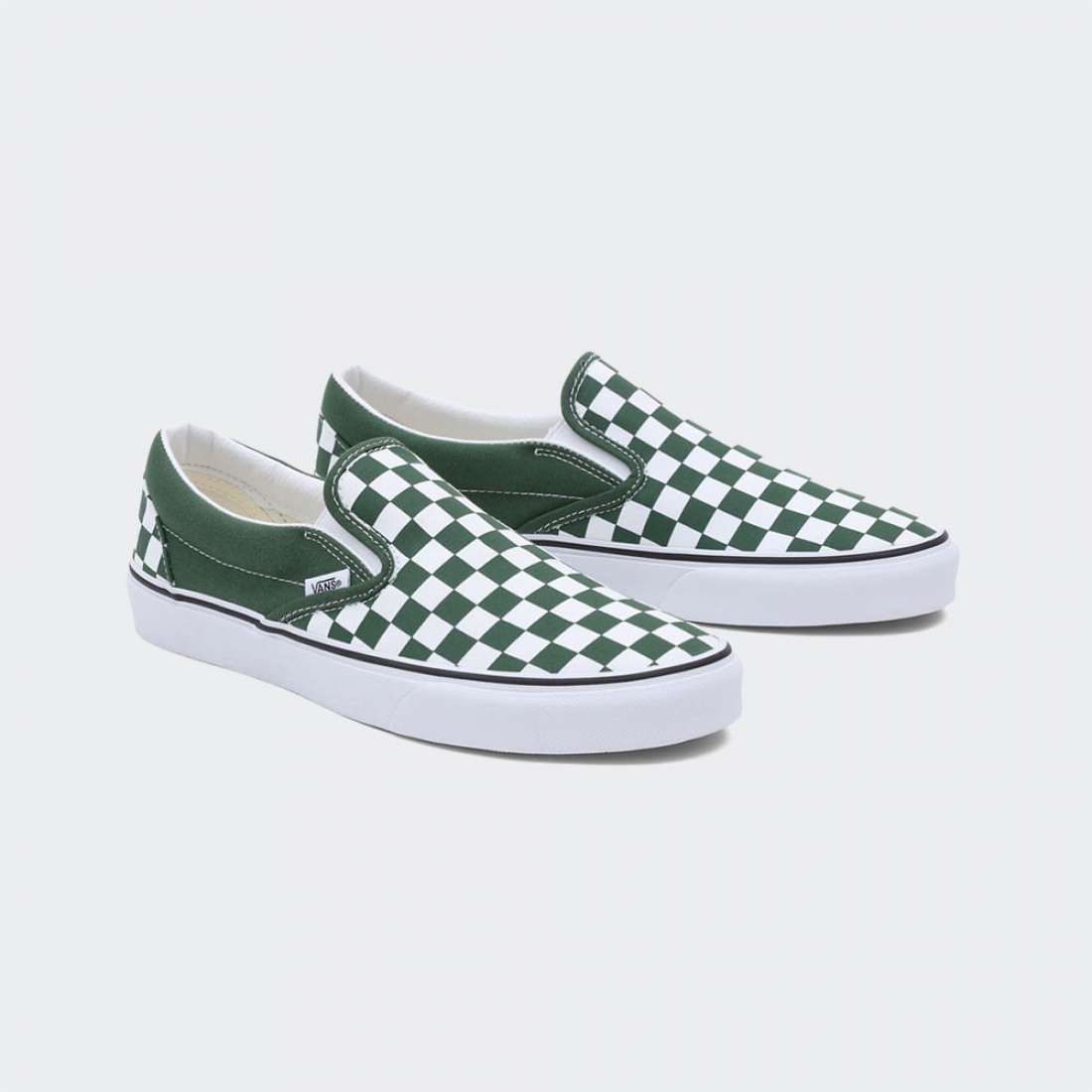 VANS SLIP-ON CHEKERBOARD/GREENER PASTU