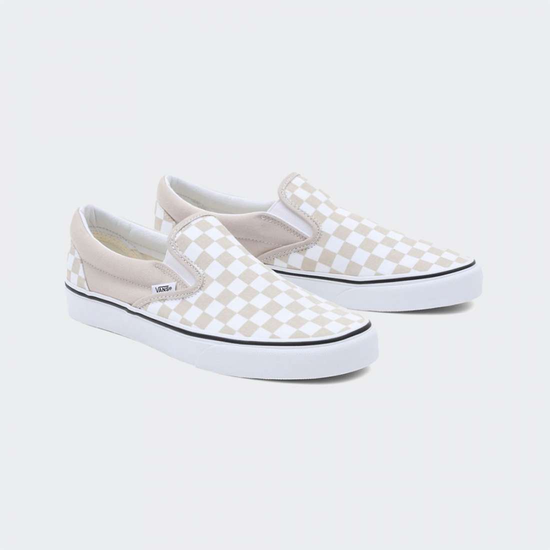 VANS SLIP-ON W CHECKERBOARD/FRENCH OAK