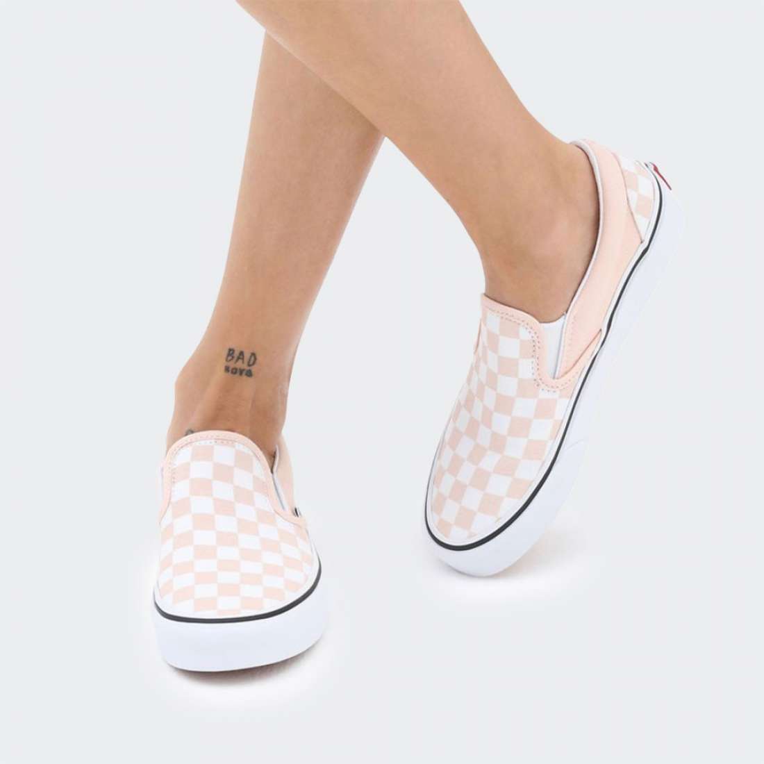 VANS SLIP-ON W CHECKERBOARD/PEACH DUST