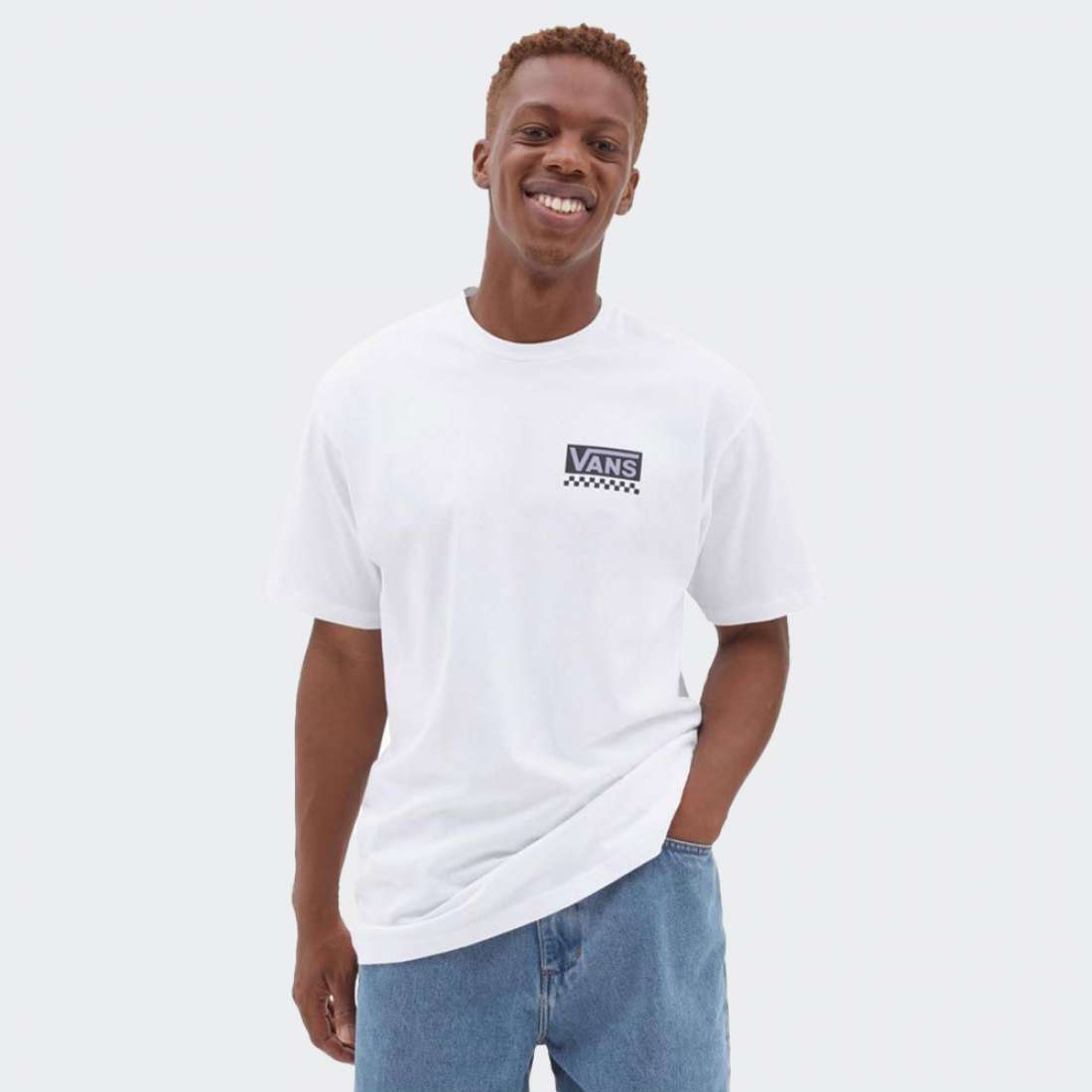 TSHIRT VANS SCRIPT WHITE