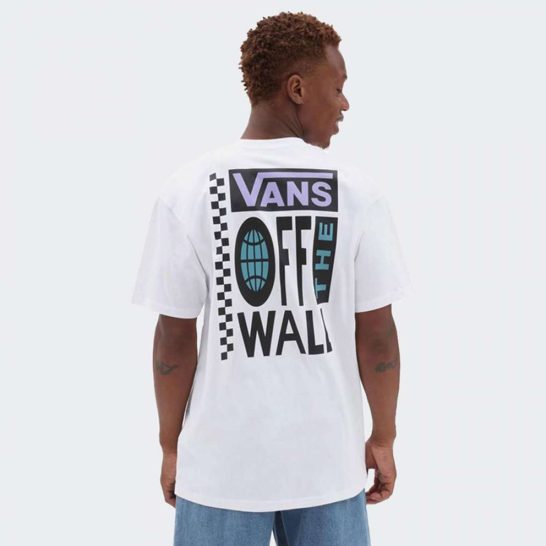 TSHIRT VANS SCRIPT WHITE