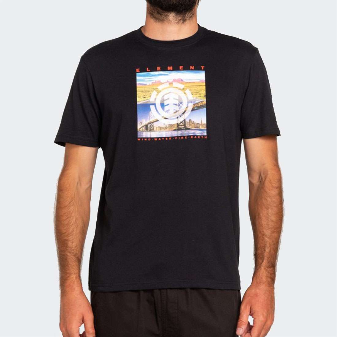 TSHIRT ELEMENT PEORIA FLINT BLACK
