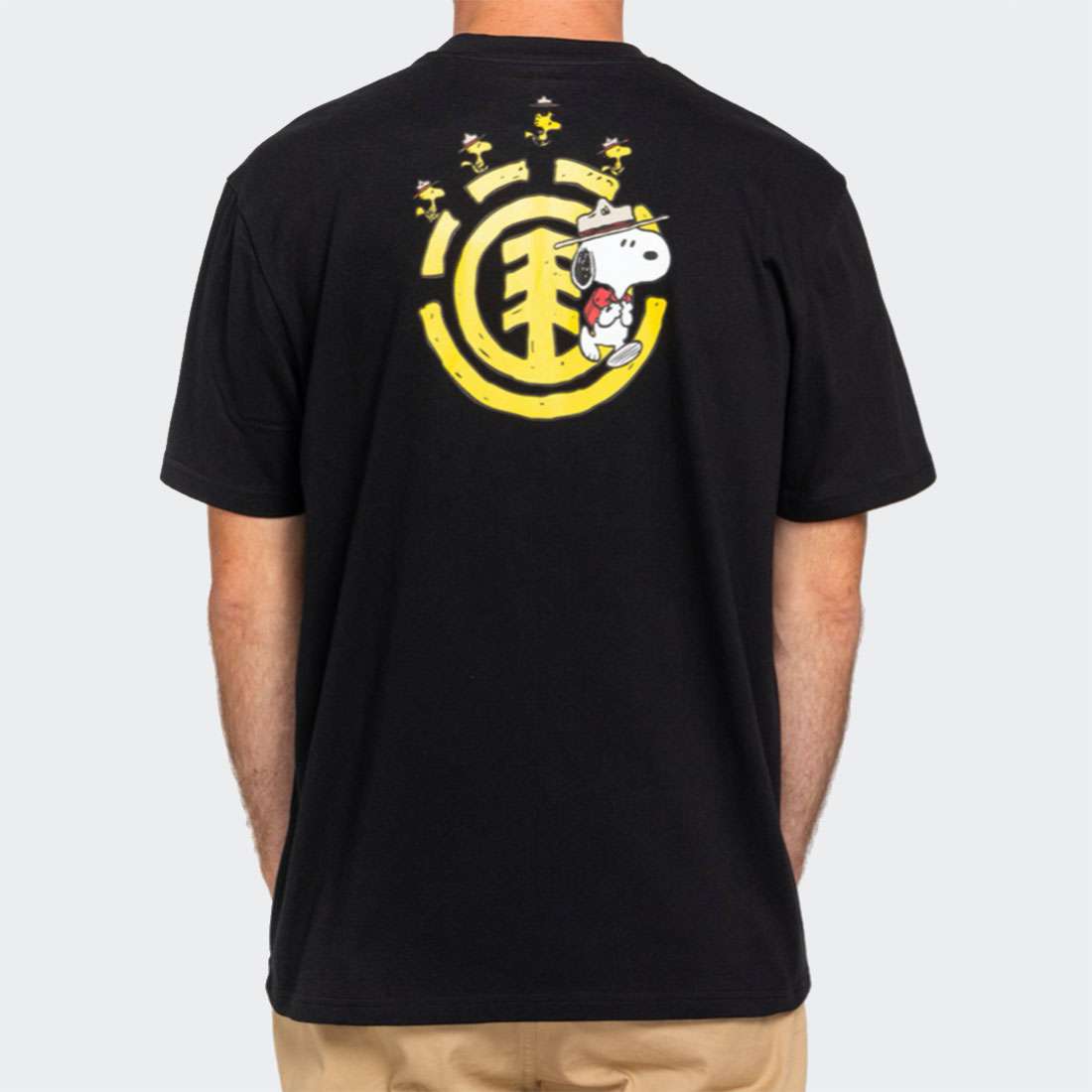 TSHIRT ELEMENT PEANUTS EMERGE FLINT BLACK