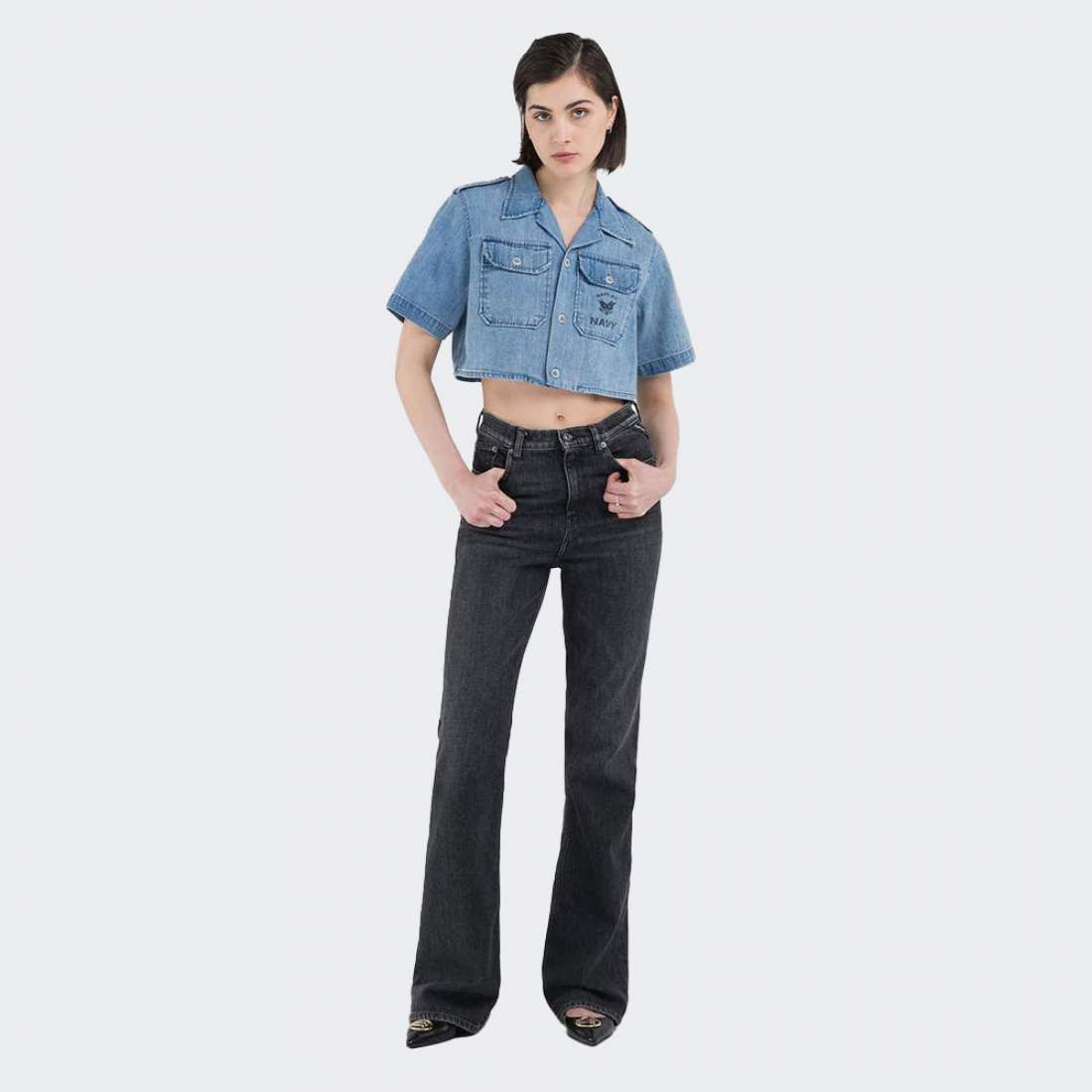 CAMISA REPLAY CROPPED 010