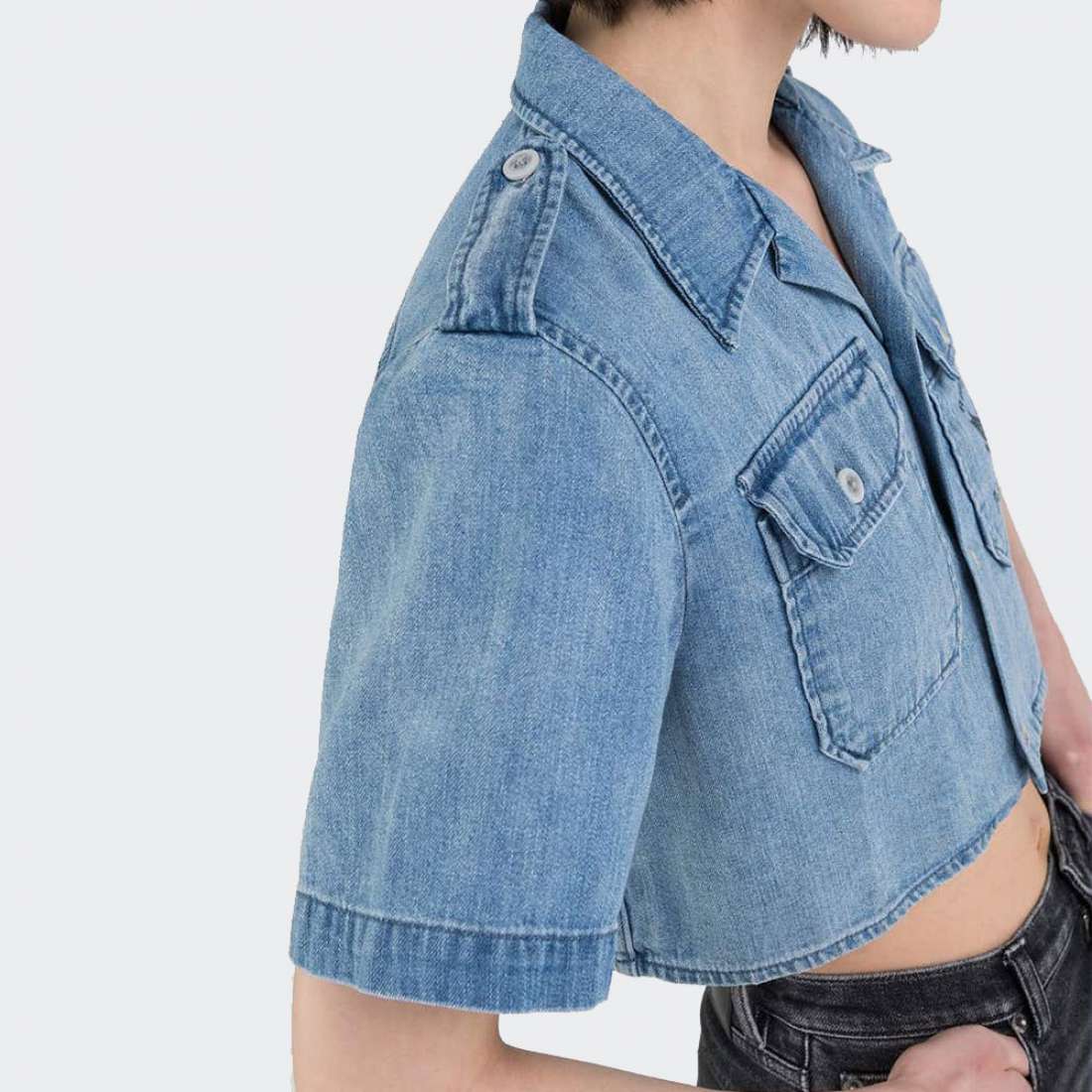 CAMISA REPLAY CROPPED 010
