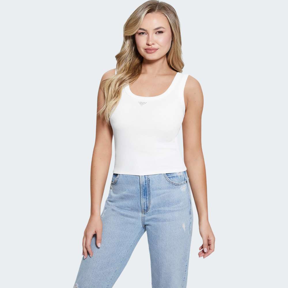  TOP GUESS SL TRIANGLE BLING RIB