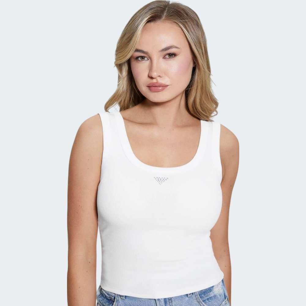  TOP GUESS SL TRIANGLE BLING RIB