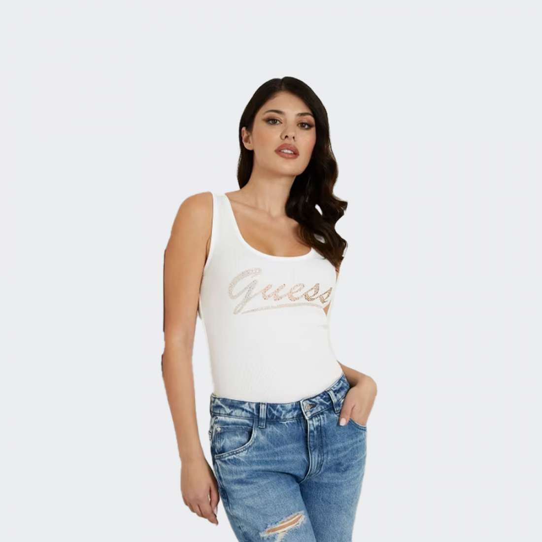 TOP GUESS LOGO TANK G011