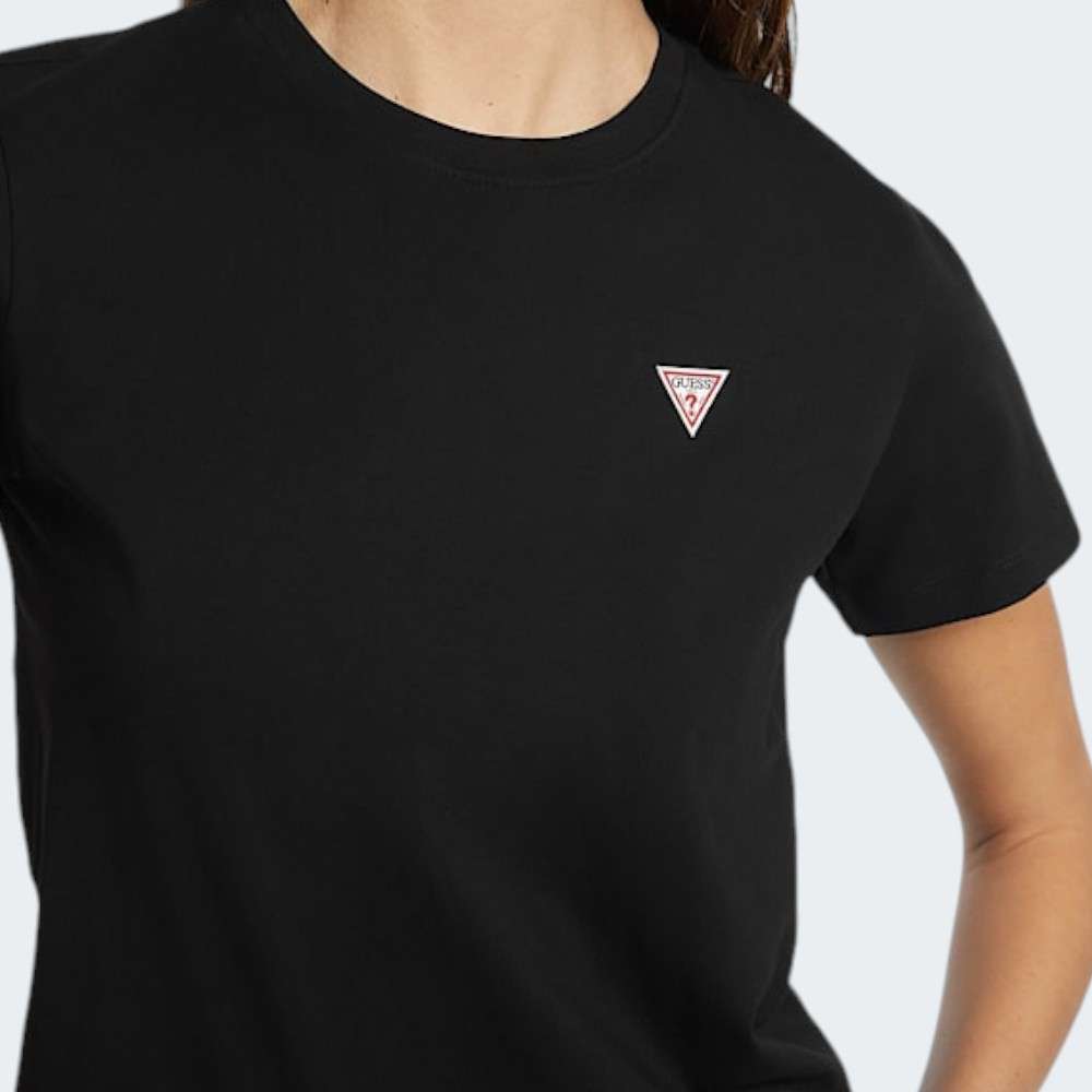 TSHIRT GUESS GJ SS CN REG MINI TRIANGLE JBLK