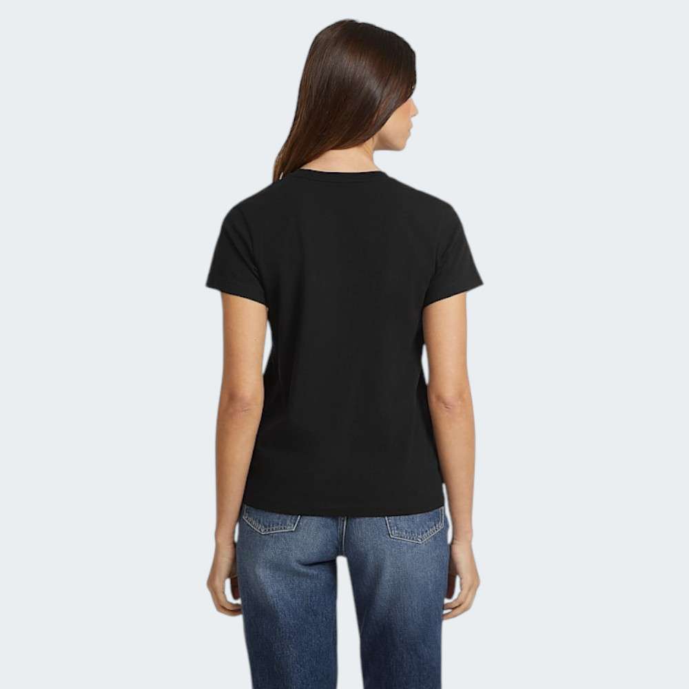 TSHIRT GUESS GJ SS CN REG MINI TRIANGLE JBLK