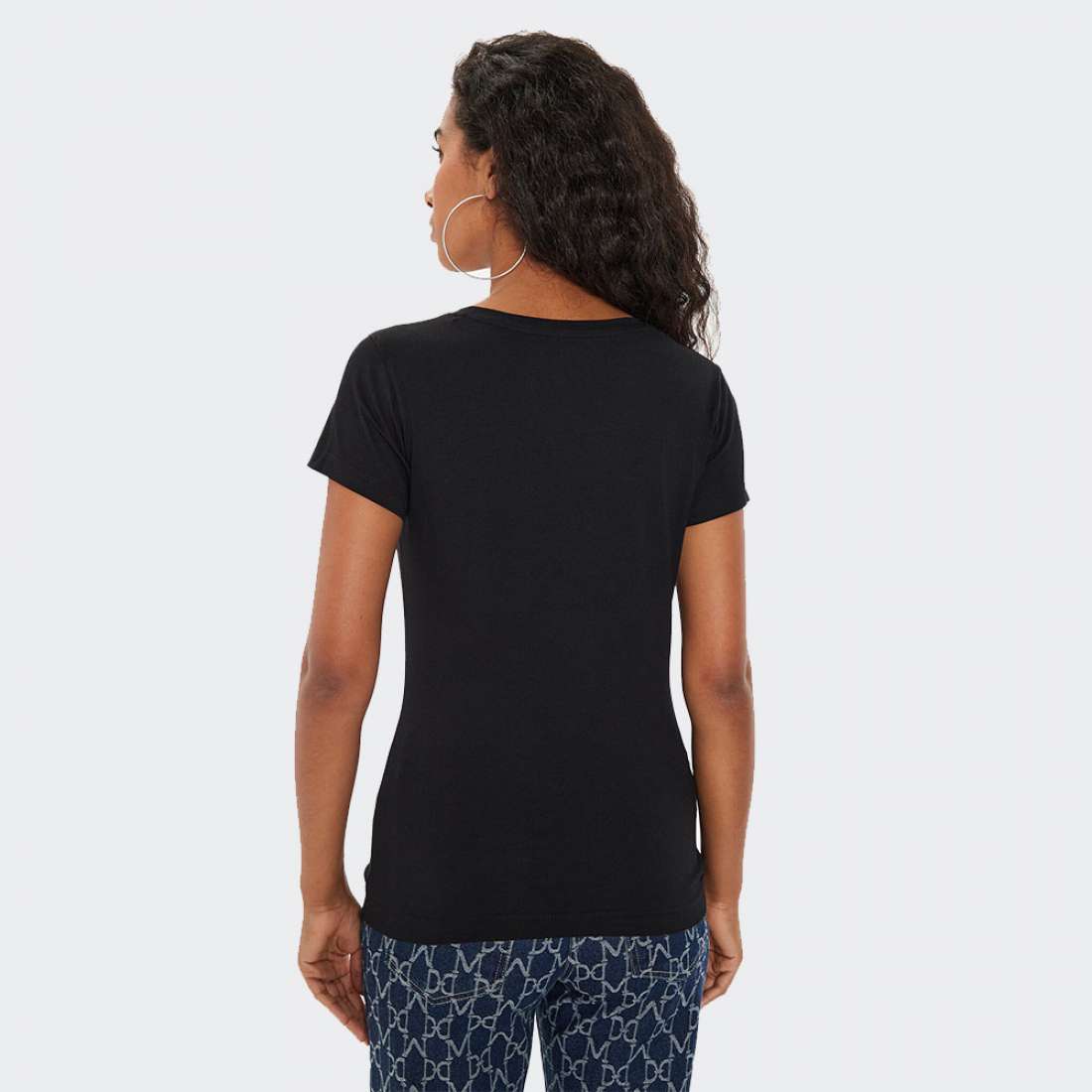 TSHIRT GUESS LOGO JBLK