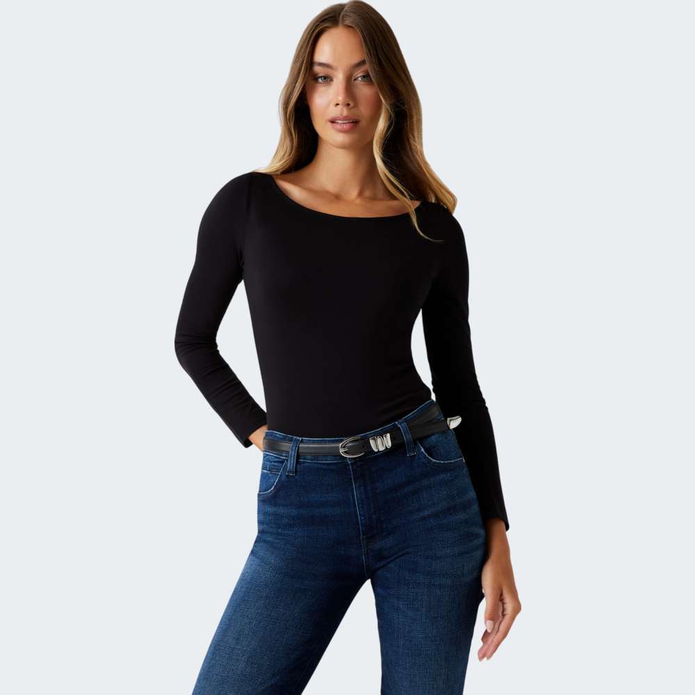 LONGSLEEVE GUESS BOAT NK BASIC