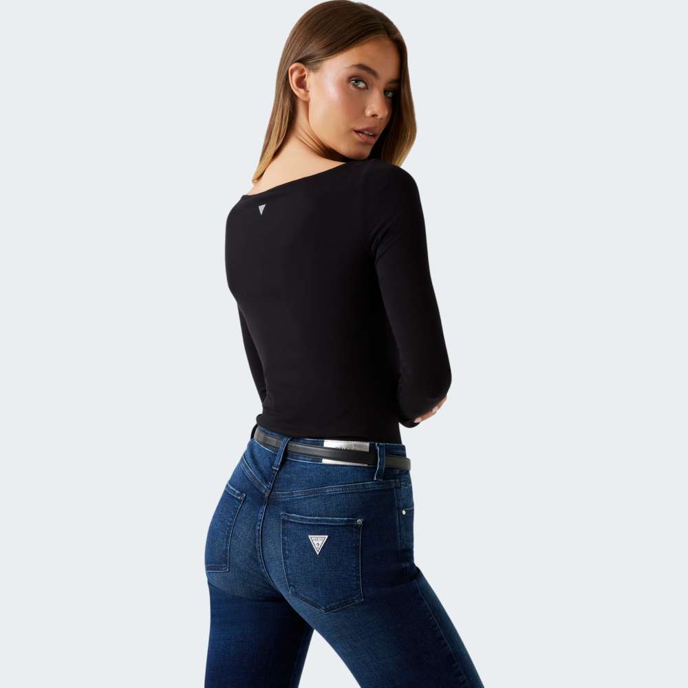 LONGSLEEVE GUESS BOAT NK BASIC