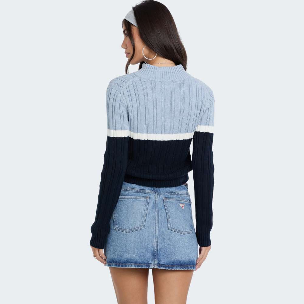 CAMISOLA GUESS LS HALF ZIP CABLE