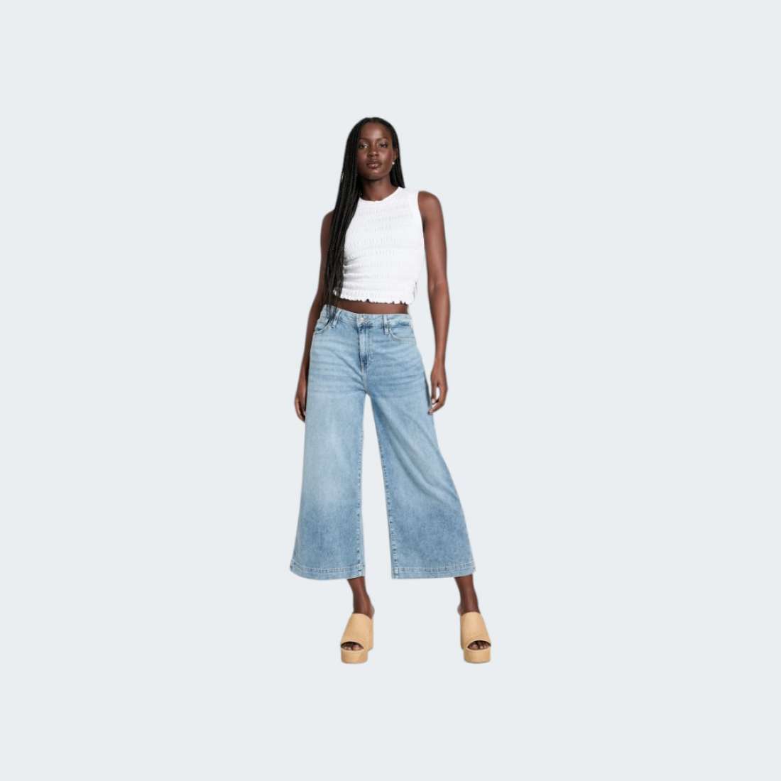 CALCAS GUESS BELLFLOWER CROP WIDE LEG AVRS