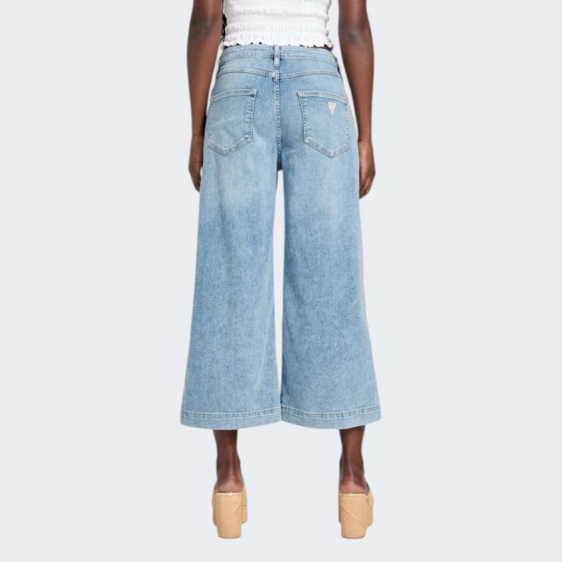 CALCAS GUESS BELLFLOWER CROP WIDE LEG AVRS