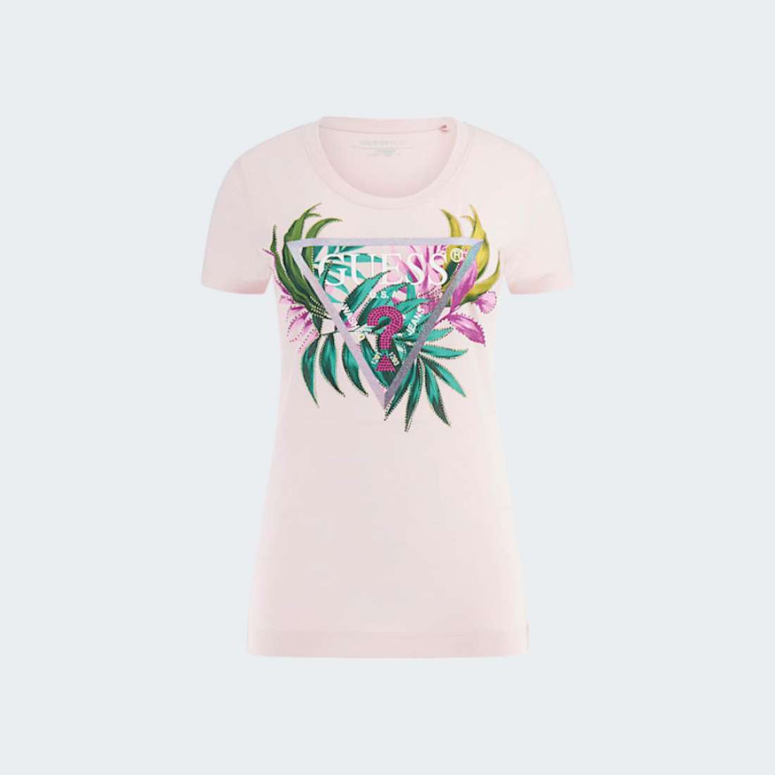 TSHIRT GUESS CN SS LEAF TRIANGLE A60W