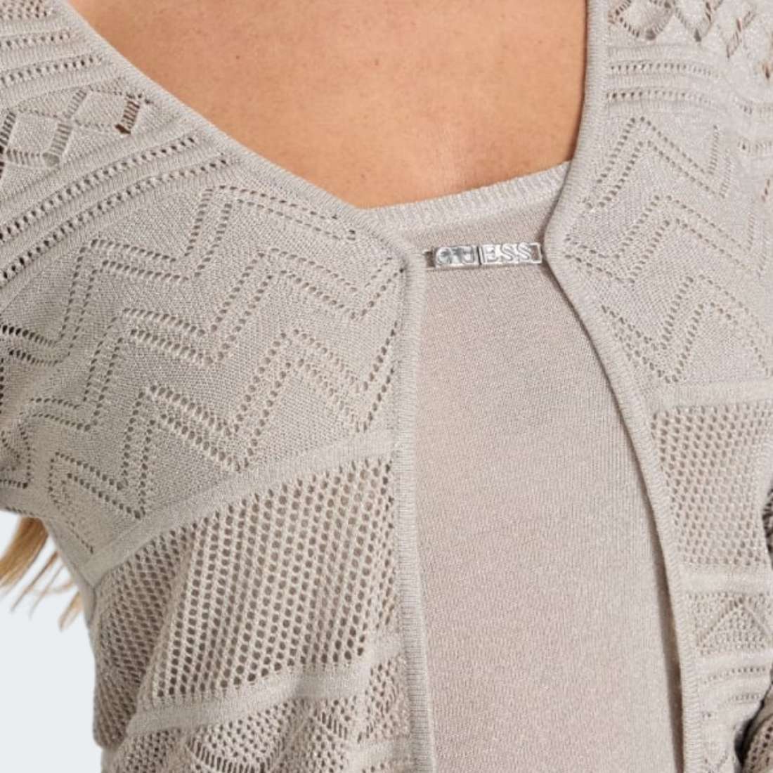 CASACO GUESS NELLIE LS CARDI F97H