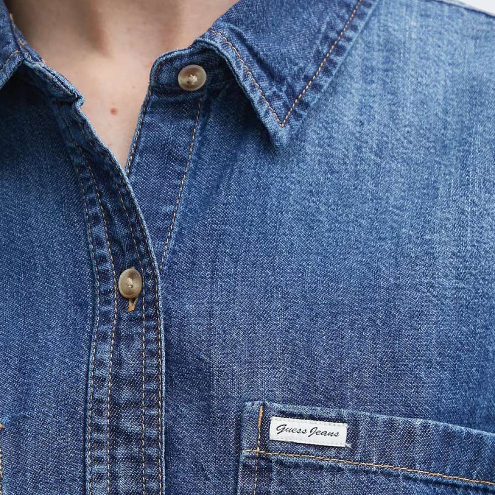 CAMISA GUESS CJ CROPPED LS DENIM