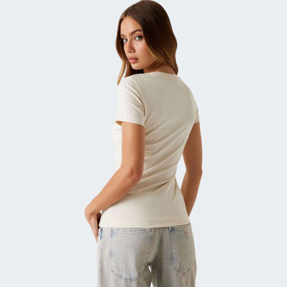 TSHIRT GUESS SS TRIANGLE FLOWERS