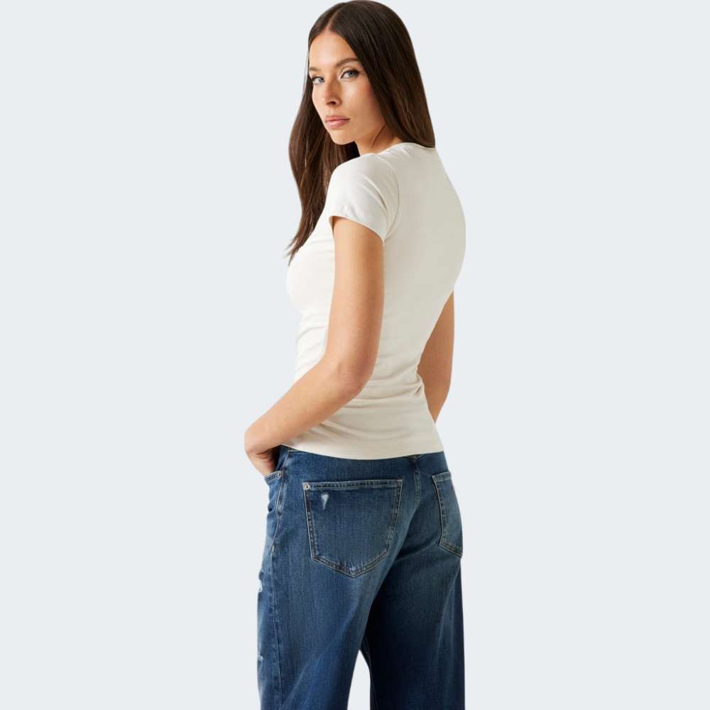 TSHIRT GUESS CN SS EMBRO SCRIPT LOGO