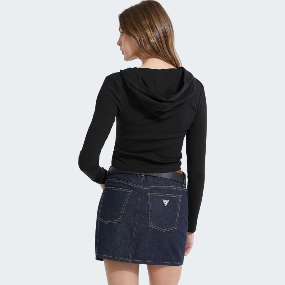 HOODIE GUESS GJ LS EMBRO SLIM