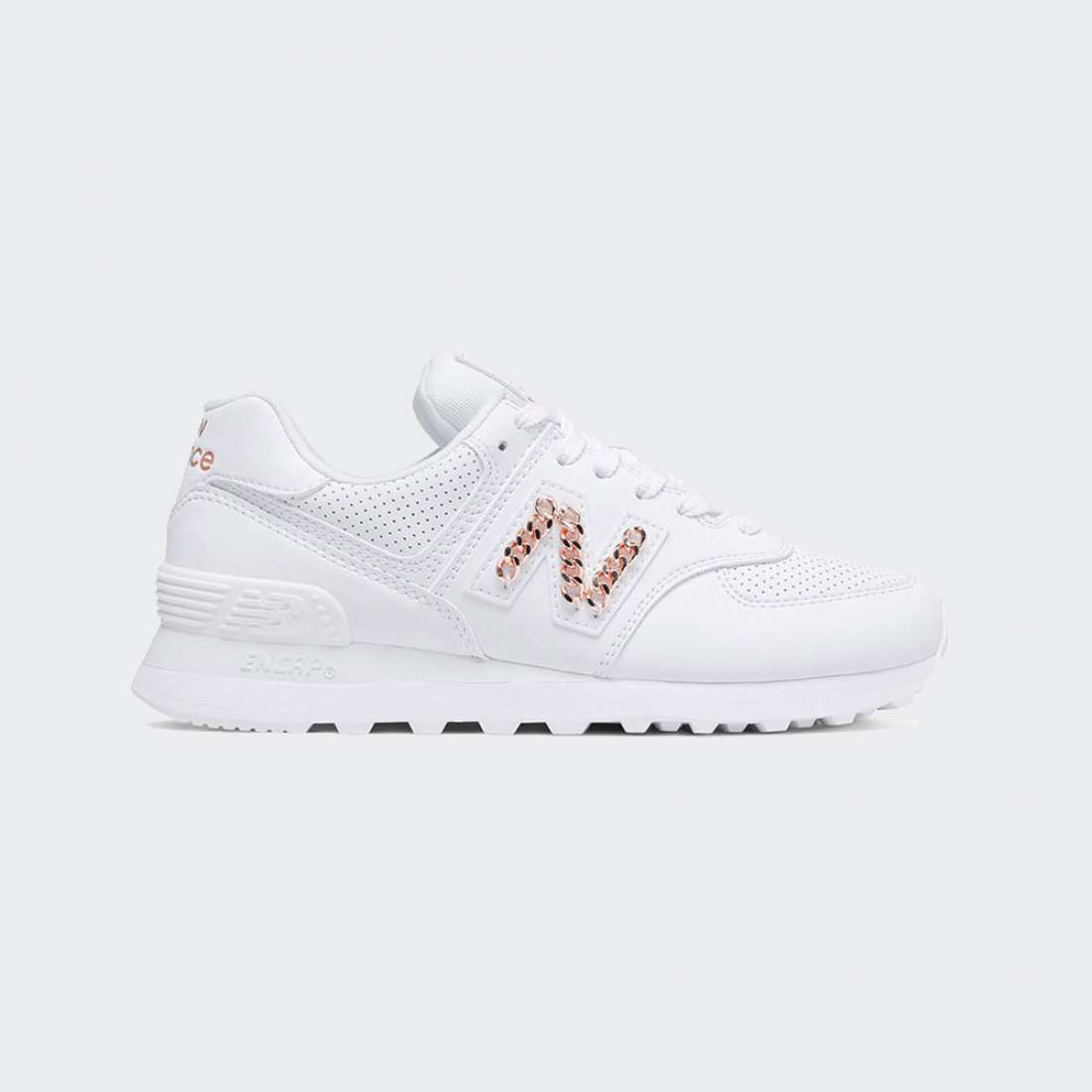 NEW BALANCE 574 WHITE/ROSE GOLD
