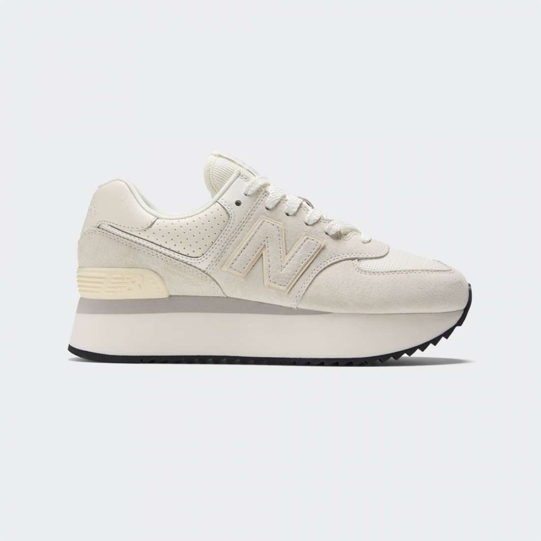 NEW BALANCE 574 + W WHITE/WHITE