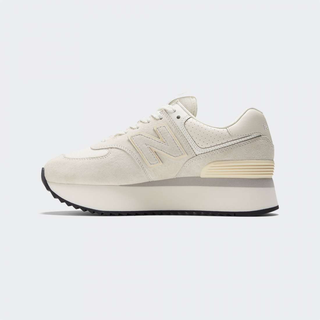 NEW BALANCE 574 + W WHITE/WHITE