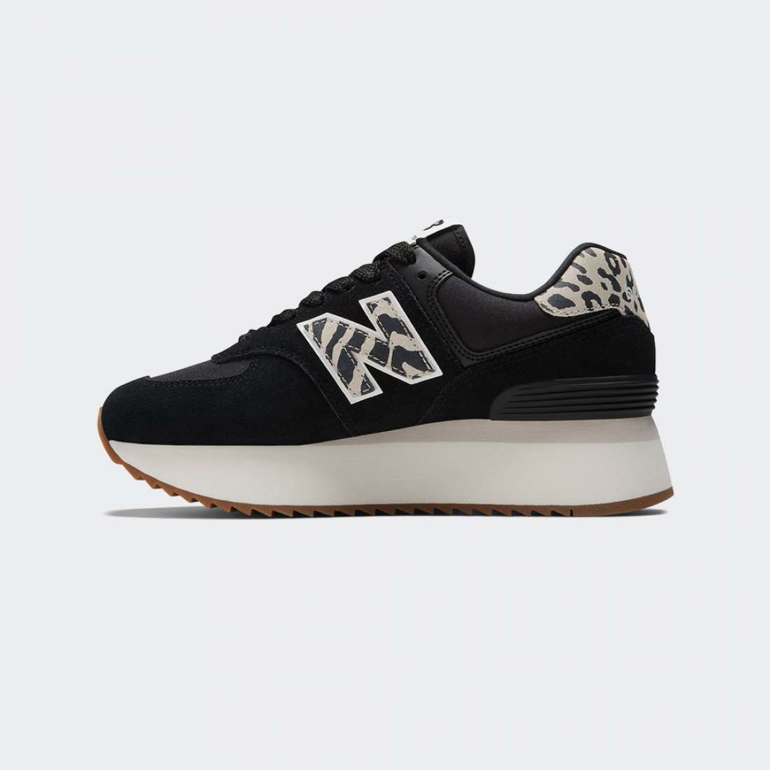 NEW BALANCE 574 + W BLACK/ANIMAL